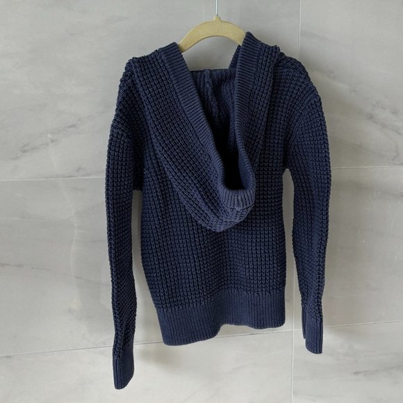 2/$16 Navy OshKosh Hooded Chunky Knit Sweater - Boys 6 - Picture 5 of 5